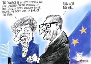 "The divorce is almost settled" [Brexit]
