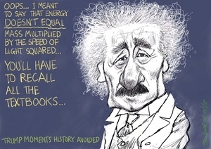 Albert Einstein corrects his theory