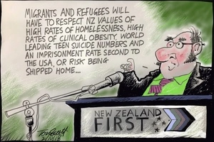 New Zealand First platform on migrants and refugees
