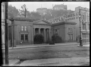 Creator unknown : Photograph of the Bank of New South Wales, Lambton Quay, Wellington
