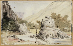 [Weld, Frederick Aloysius] 1823-1891 :Pass, upper Wairau [1855]