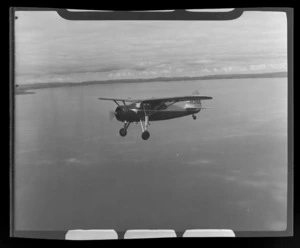Fairchild Argus aircraft owned by Mr Vic Hunter of Rotorua, in the air