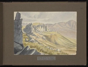 Hurt, Theodore Octavius fl 1860-1871 :Castle Hills on West Coast Road, Canterbury. [Between 1865 and 1871].