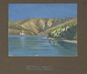 Hurt, Theodore Octavius fl 1860-1871 :Akaroa Bay, N.Z. [1869?].