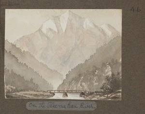 Hurt, Theodore Octavius fl 1860-1871 :On the Teremakau River. [Between 1865 and 1871].