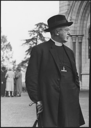 Right Reverend Herbert St Barbe Holland, Bishop of Wellington - Photograph taken by Alfred R Kingsford