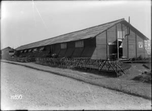 The Manawatu, the YMCA hut at the New Zealand Stationary Hospital in Wisques, France, World War I