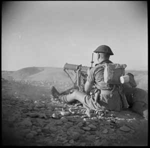 On manouevres with 27 Machine Gun Battalion, 6th New Zealand Infantry Brigade, at El Saff, Egypt