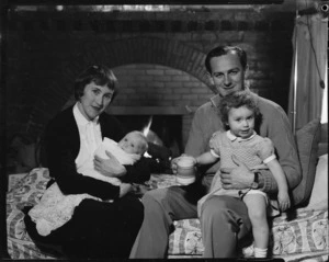 Richard and Edith Campion, with their daughters Anna and Jane