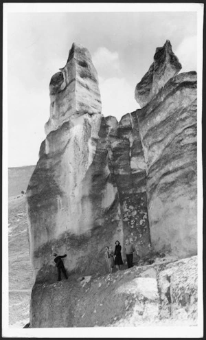 Rock formations, Porters Pass, New Zealand