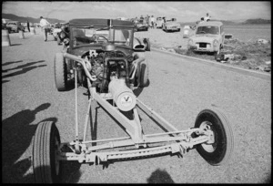 Colin Lane's dragster at sprint meeting, Seaview