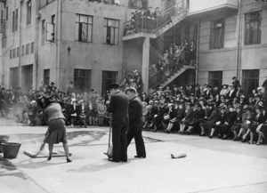 Possibly a fire fighting demonstration