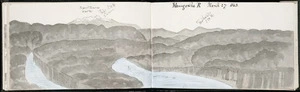 Crawford, James Coutts, 1817-1889 :Maungawha R[iver]. March 27 1863.