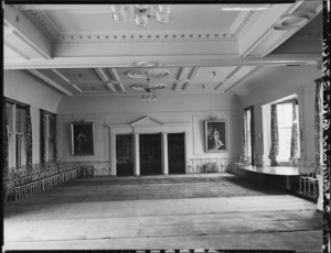 Reception room, Government House, Newtown, Wellington