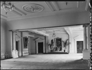 Reception room, Government House, Newtown, Wellington