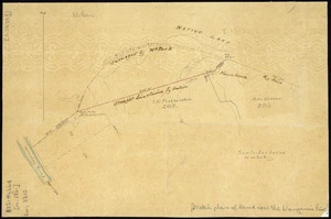 Park, Robert, 1812-1870 :[Sketch plan of land near the Wanganui River] [ms map] / surveyed by Mr. Park, [186-?]
