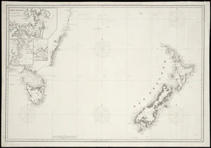 A chart of part of New South Wales, Van Diemens Land, New Zealand and adjacent islands, with the principal harbours