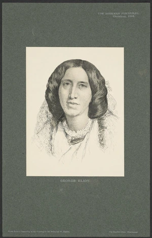 Burton, Frederic William (Sir), 1816-1900 :George Eliot. From Rajon's engraving of the drawing by Sir Frederick W Burton. Wealdstone [Middlesex], The Cranford Press, 1905.
