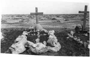 20th New Zealand Battalion graves at Belhamed - Photograph taken by Edward Vere Hayward