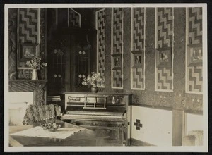 Hamilton, A :Photograph of a room in the house of Sir Apirana Ngata