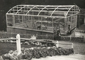 Puma cage under construction at Wellington Zoo, Newtown, Wellington