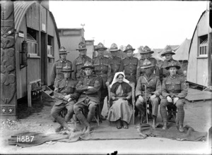 The NCOs and the matron of the New Zealand Stationary Hospital, Wisques, France