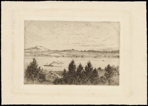 Payton, Edward William 1859-1944 :Auckland from North Shore. [ca 1885-1890]