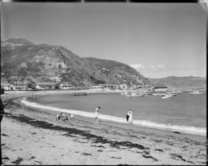 Island Bay, Wellington - Photograph taken by Mr T A'Hern