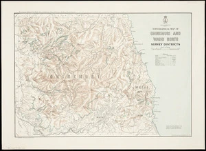 Topographical map of Ohinemuri and Waihi north survey districts / compiled and drawn by G.E. Harris, Dec. 1911.