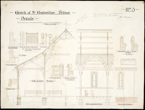 Clere, Frederick de Jersey 1856-1952 :Church of St Augustine Petone. Details. No. 3. 25 July 1902