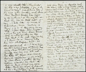 Third page of letter from Frances Hodgkins to Rachel Hodgkins