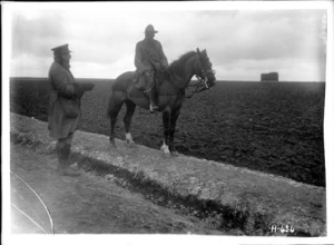 New Zealand commanders at field operations in Belgium, World War I