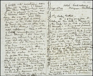 First page of letter from Frances Hodgkins to Rachel Hodgkins