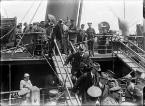 Arrival of William Massey and Joseph Ward in France, World War I