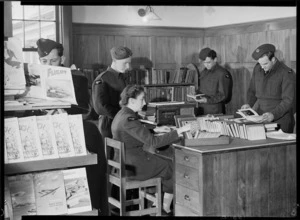 Library, Royal New Zealand Air Force Technical Training School, Hobsonville, Auckland - Photograph taken by W Wilson