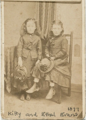 Portrait of Kitty and Ethel Evans