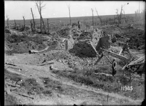 A corner of Puisieux captured by New Zealand soldiers in World War I