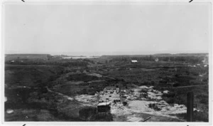 Outdoor coke ovens under construction at the Onekaka Iron and Steel Company