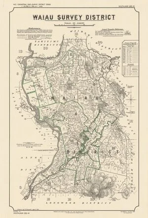 Waiau Survey District [electronic resource] / drawn by W. Deverell, April 1913.