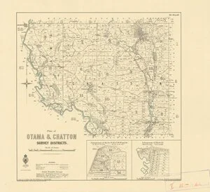 Plan of Otama & Chatton survey districts [electronic resource] / drawn by G.P. Wilson, May 1888, additions to Aug. 1946.