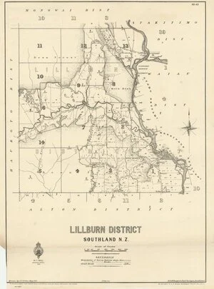 Lillburn District, Southland N.Z. [electronic resource] / drawn by J.C. Potter, May 1917.