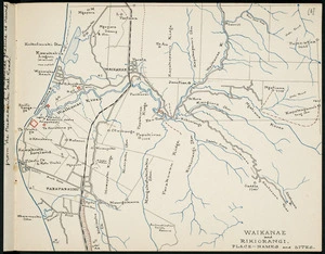Map of Waikanae and Rikiorangi