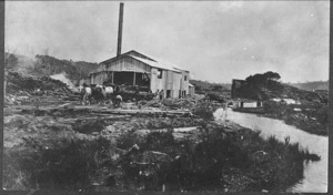 Timber mill, Panguru, Hokianga County