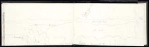 Crawford, James Coutts, 1817-1889 :From main range S of gorge. March 28 1863. Puketoe & Manawatu R.