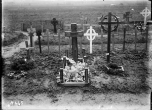 The grave of Brigadier General Johnston killed in 1917