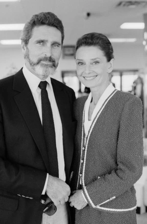Audrey Hepburn with her husband