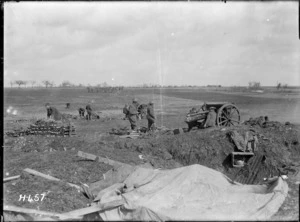 New Zealand battery in action on the Somme