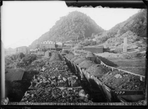 Coal wagons, Granity, West Coast - Photograph taken by C J C