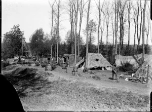 A New Zealand Field Ambulance corps established near Bus-les-Artois, World War I