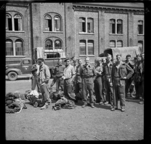 New Zealand ex-prisoners of war in Brussels - Photograph taken by Lee Hill